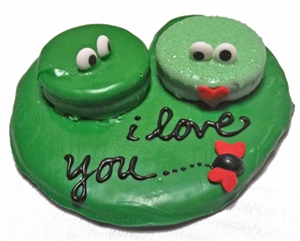 Hand Dec. Cookies - Love Frogs