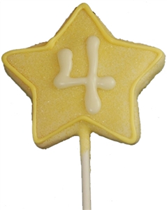 Hand Dec. Cookies - Star Wand Pop