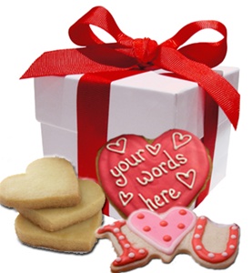 Valentine's Day Cookie Gift Box, Personalized