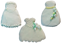 Hand Dec. Cookies - Wedding Dress