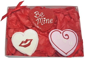 Hand Dec. Heart Cookies Gift Box