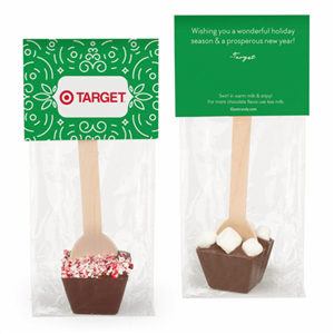Hot Chocolate Holiday Spoon - Add Your Logo, each