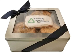Logo Cookies - Gift Tin, Assorted Cookies & One Logo Cookies (ASI ONLY)