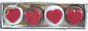 Chocolate Covered Oreo® Cookie Gift Box of 4, Hearts