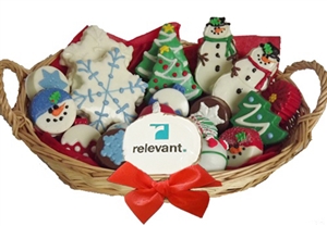 Sweet Treats Assorted Holiday Logo Gift Basket