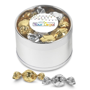 Your Logo Belgian Truffles Gift Tin