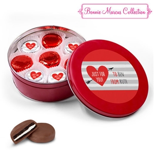 Personalized Valentine's Day Tin, 16 Chocolate Covered Oreos