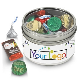 Your Logo Hershey's Candy Holiday Gift Tin