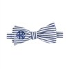 Navy Seersucker Bow Tie