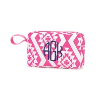 Pink Aztec Accessory Bag