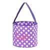 Purple Polka Dot Easter Bucket