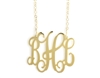 24k Gold Monogram Necklace
