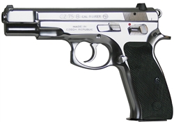 CZ 75B Polished Stainless Steel 9mm (16+1) w/ Safety 91108
