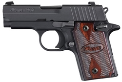 Sig Sauer P938 Rosewood Grips Night Sights 3" Nitron 6+1 9mm