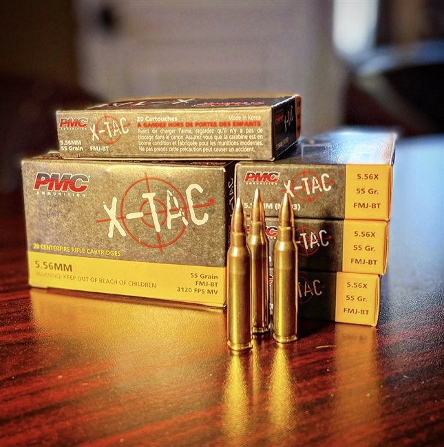 PMC X-TAC 5.56x45 55 grain FMJ-BT