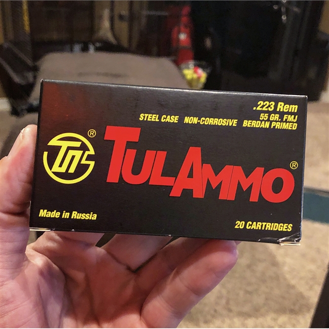 TulAmmo 223 55gr (20 round box)