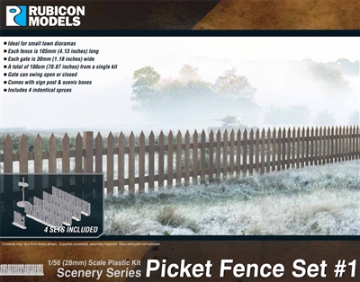 283002 - 28mm Picket Fence Set #1