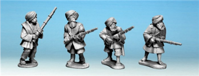 A-F1009 - Afghan Irregulars with Jezails (4)