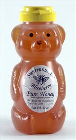 Blueberry Flavored Honey - 12 oz. Honey Bear