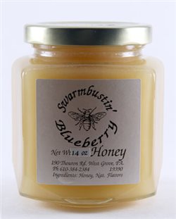 Blueberry Mountain Creme Honey - 14 oz. Hex Jar