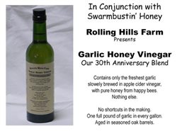 Rolling Hills Garlic Honey Vinegar