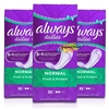 3x Always Dailies 32 Normal Fresh & Protect Odour Neutralising Pantyliners Pads