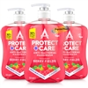 3x Astonish Protect & Care Liquid Soap Hand Wash Berry Fields 650ml