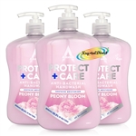 3x Astonish Protect & Care Liquid Soap Hand Wash Peony Bloom 600ml