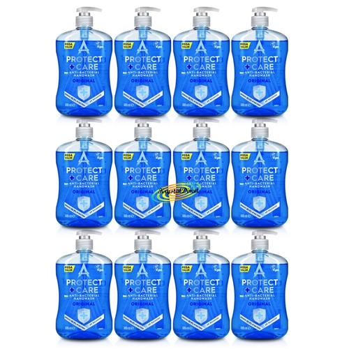 12x Astonish Original Anti Bacterial Moisturising Protect & Care Hand Wash 600ml