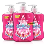 3x Astonish Protect & Care Raspberry Ripple Anti Bacterial Handwash 600ml