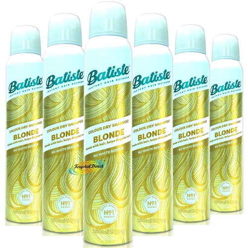 6x Batiste Dry Shampoo & A Hint Of Colour For Blondes 200ml