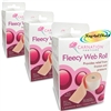 3x Carnation Fleecy Adhesive Web Roll 7.5cm x 75cm Foot Friction Pressure Relief