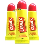 3x Carmex Classic Moisturising Lip Balm Salve Tube 10g