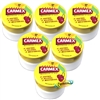 6x Carmex Cherry Moisturising Lip Balm Pot SPF15 Dry Chapped Cracked Lips 7.5g