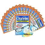 20x Clearwipe Lens Cleaner Microfibre Soft Wipes Pre Moistened Wipes