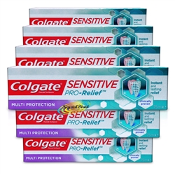 6x Colgate Sensitive Pro Relief Long Lasting Multi Protection Fluoride Toothpaste 75ml