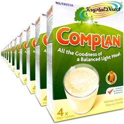 12x Nutricia Complan Vanilla Flavour Protein Drink With Vitamins & Minerals 4x55g