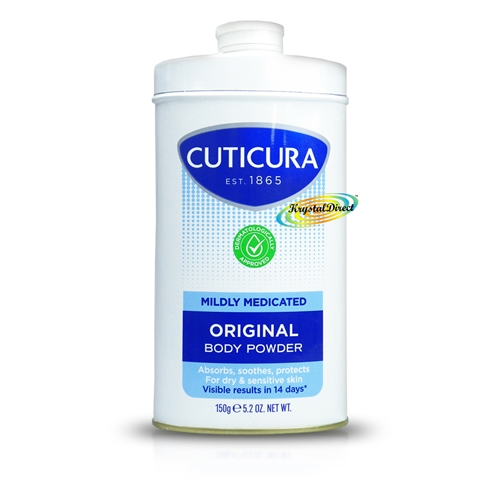 Cuticura Mildly Medicated Talcum Powder with Skin Soothing Allantoin 150g