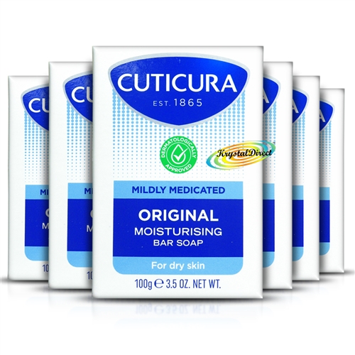 6x Cuticura Mildly Medicated Gentle Cleansing Soap Skin Soothing Allantoin 100g