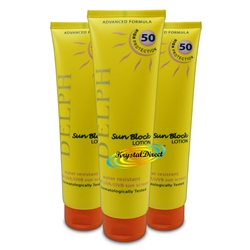 3x Delph Tanning & Moisturising Water Resistant Sun Lotion SPF50 150ml