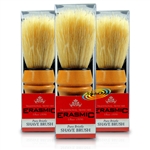 3x Erasmic Superior Quality Pure Natural Bristle Shaving Brush Smooth Close Shave
