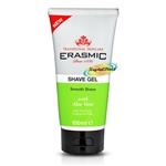 Erasmic Smooth Aloe Vera Shave Gel 100ml Low Foaming Unscented