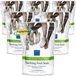 6x Escenti Cool Feet Soothing Foot Soak - Green Tea & Chamomile - 450g