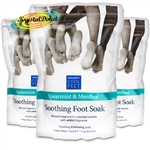 3x Escenti Cool Feet Soothing Foot Soak - Spearmint & Menthol - 450g