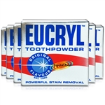 6x Eucryl Original Powerful Teeth Whitening Stain Removal Tooth Powder 50g