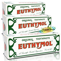 3x Euthymol Original Toothpaste 75ml