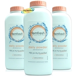 3x Femfresh Talc Free Powder Intimate Comfort 200g