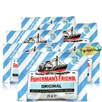 6x Fisherman's Friend Sugar Free Original Menthol Eucalyptus Lozenges 25g