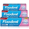 3x Fixodent Original Complete Denture Adhesive Cream 40g Hold Seal & Comfort