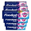 6x Fixodent Plus Dual Protection Antibacterial Denture Adhesive Cream 40g